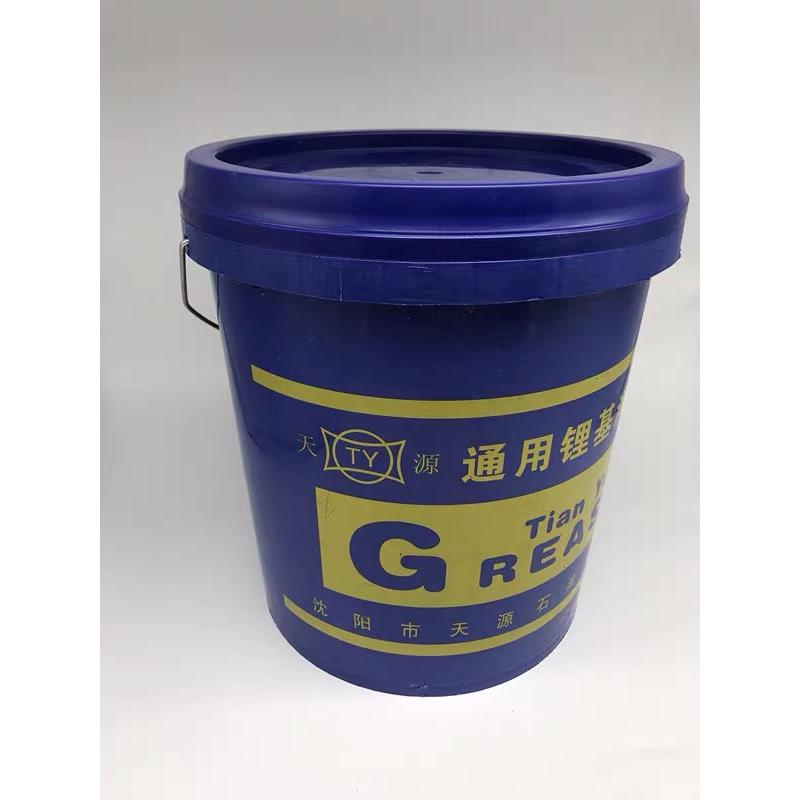 黄油润滑油3号2#0二硫化钼工程机械锂基脂高温挖机车用大桶装15kg