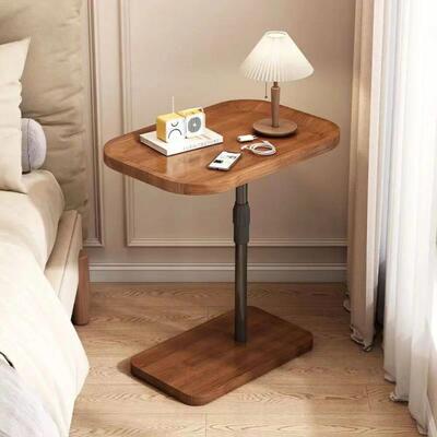 Movable Home Living Room Side Table C-Shaped Nightstand End