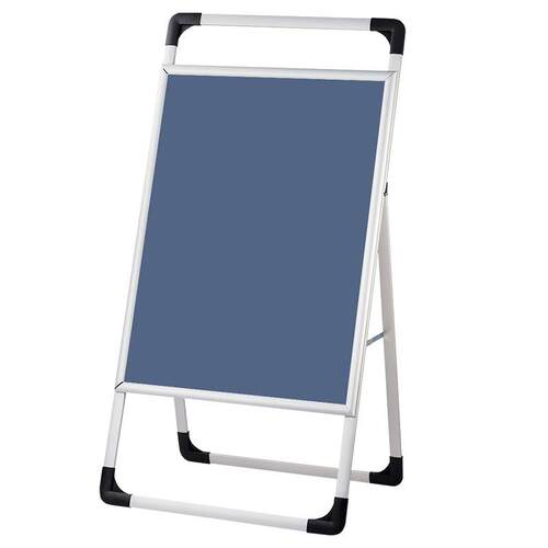 A型手提式铝合金海报架折叠式kt板宣传展架展示架户外广告展板