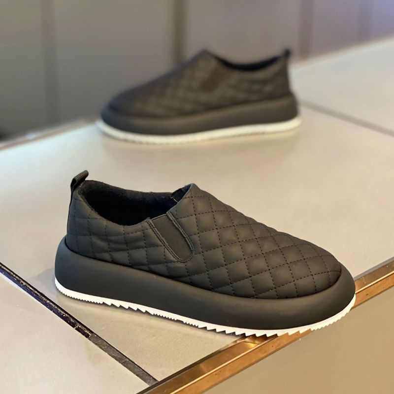 一脚蹬男鞋秋冬新款棉鞋防滑厚底皮面豆豆鞋时尚懒人网红面包鞋,流行男鞋,时尚休闲鞋,淘宝优惠券,粉丝福利购,淘宝优惠卷