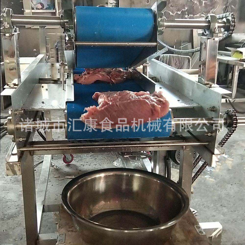 大块牛肉多层切片机五花肉无骨鲜肉平行切片机机械生产设备