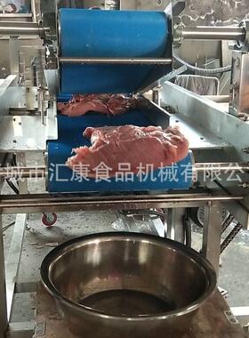 大块牛肉多层切片机 五花肉无骨鲜肉平行切片机汇康机械生产设备