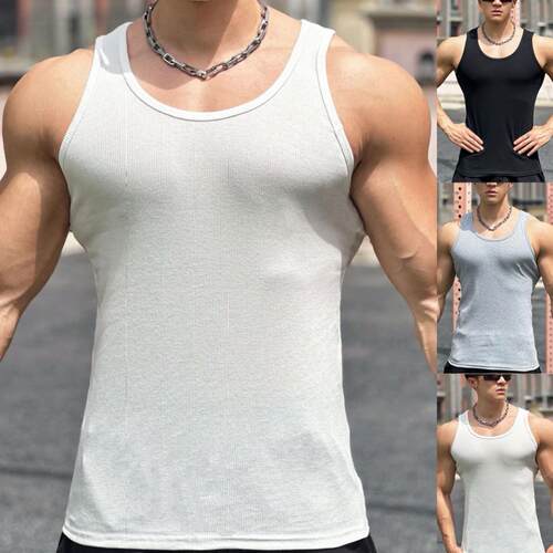 Fitness vest men's outdoor running sleeveless I-shaped vest