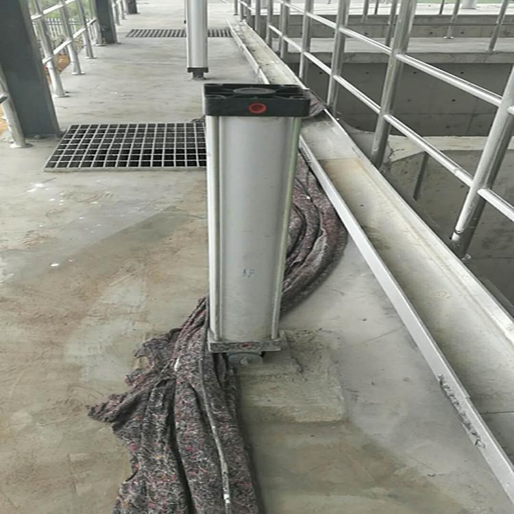污水处理不锈钢进水闸门气动执行器进出水闸门500x500气动钢制闸