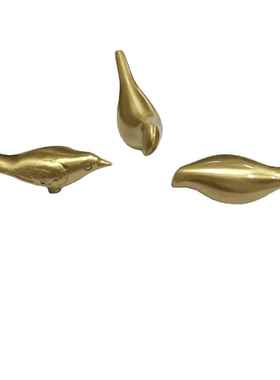 黄铜小鸟 抽屉柜门衣柜储物柜茶叶罐 把手铜艺 铁艺 陶瓷搭配配件