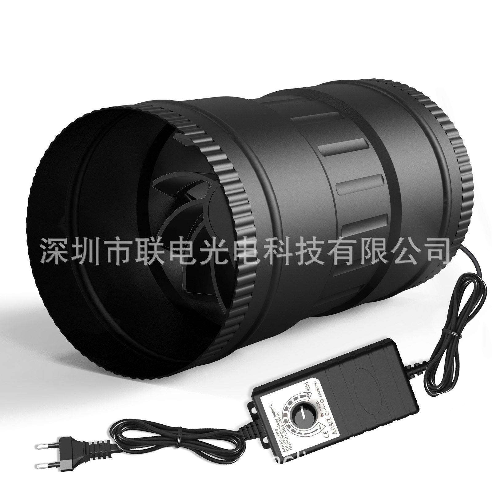 欧规直流EC电机4寸圆形管道风机效低音降噪换气扇无极变速排气