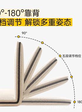 懒人沙发座可折叠榻靠背椅飘窗椅床上椅简米S-XX-LRS约榻沙发客厅