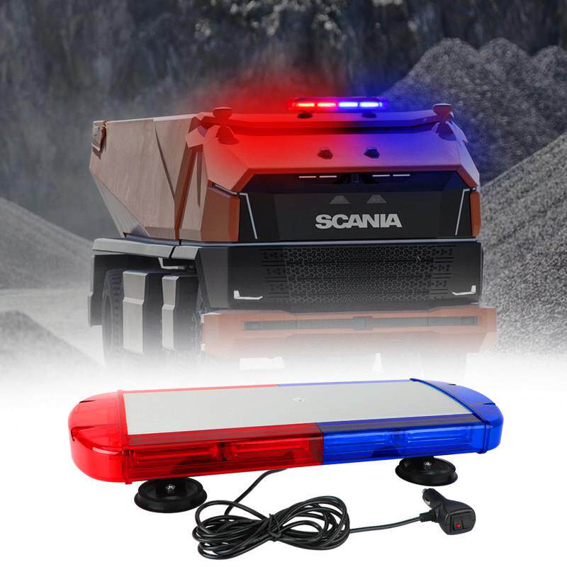 Led超亮灯芯红蓝闪短排强磁顶棚警示灯工程拖车照明灯12V24V