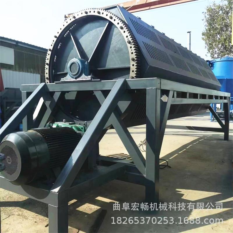 六角八筒角滚抛光0机1058筒0L回转式滚研磨机去毛边倒角台磨机