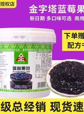 金字塔果馅蓝莓果酱蛋糕夹心涂抹面包西点表面装饰烘焙商用5kg