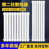 暖气片家用钢制大水道钢二柱水暖片集中供暖壁挂立式 加厚水循环片