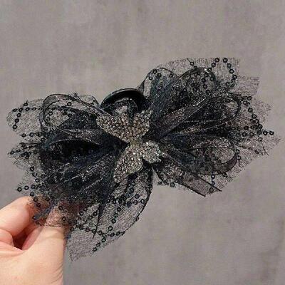 Romantic Butterfly Hair Claw Crystal Exquisite Temperament