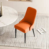 餐椅家用现代简约餐厅椅子靠背休闲铁艺餐桌椅北欧轻奢风酒店椅子