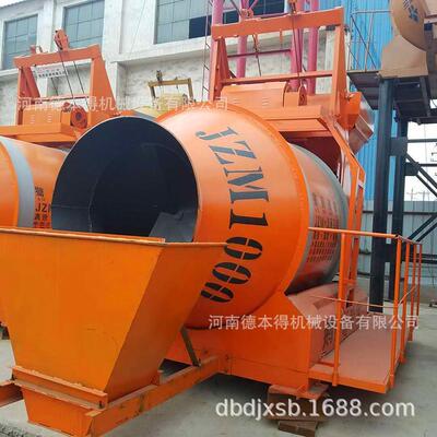 供应新型混凝土搅拌机皮带上料修路水泥砂浆混合机移动方便