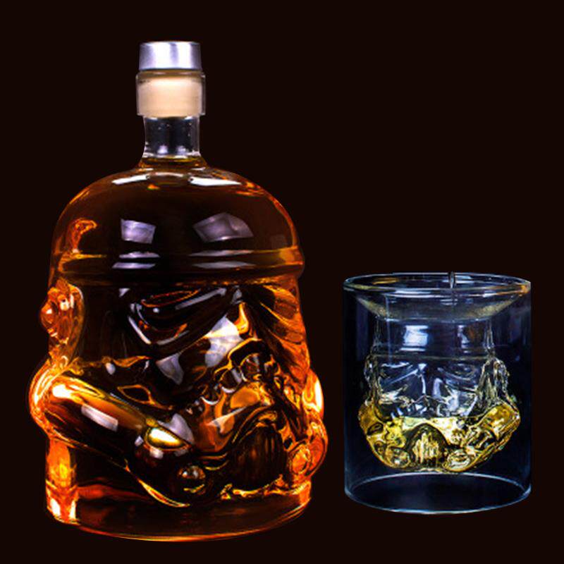 正品酒高硼硅白兵玻璃酒瓶威士忌酒瓶醒器耐创意烈酒热杯伏加特烈