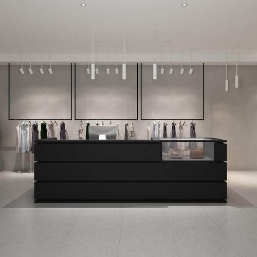 美发店吧台简约现代服装店收银柜台创意饰品店柜台美容院前台接待