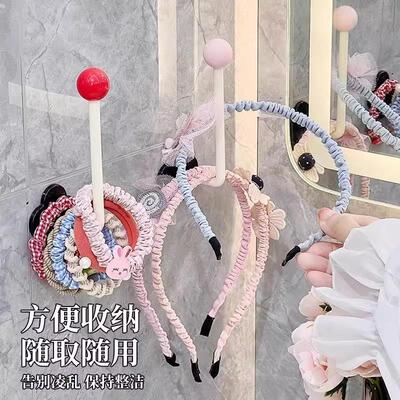 Heavy-duty bathroom hair accessory storage hook, multifuncti