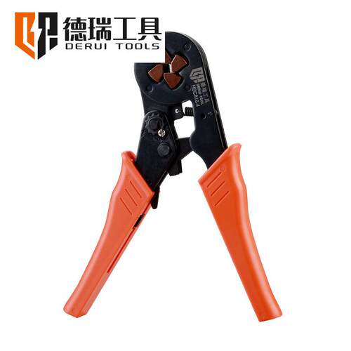 德瑞工具HSC8 16-4迷你型自调式压线钳 压接端子钳 端子压接工具
