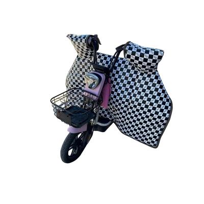 电动摩托车挡风被冬季加绒加厚小型电瓶自行车双面防水保暖挡风罩