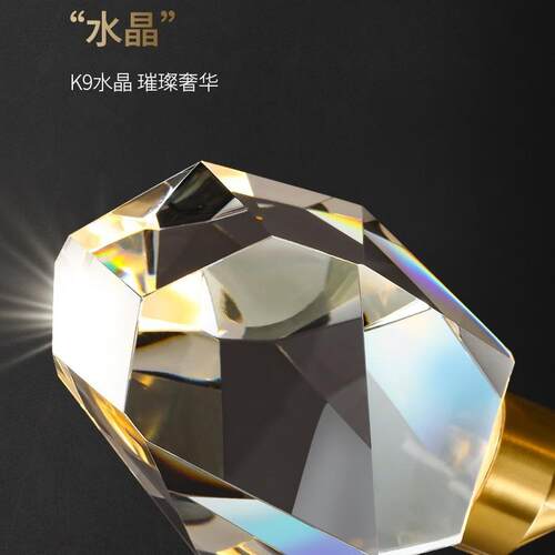 中山楼梯吊灯复式楼别墅小公寓轻奢水晶简约大气挑空客厅长吊灯
