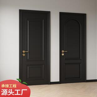 复合实木门室内门房门隔音抗压卧室门烤漆门简约雕花房间门