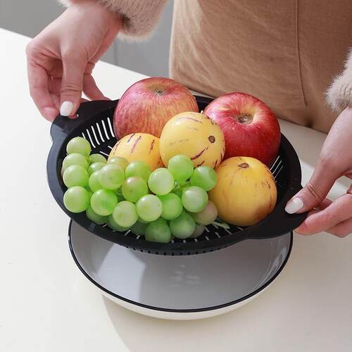 Large Capacity Japanese Style Quick Drain Plastic Dish with