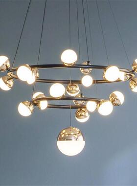 轻奢厅主灯北客欧圆770现复式形简约大气家用卧代室餐厅客厅分子