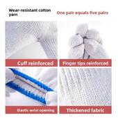 手套劳动防护耐磨加厚棉纱手套尼龙手套工作工厂工作汽车修理汽车