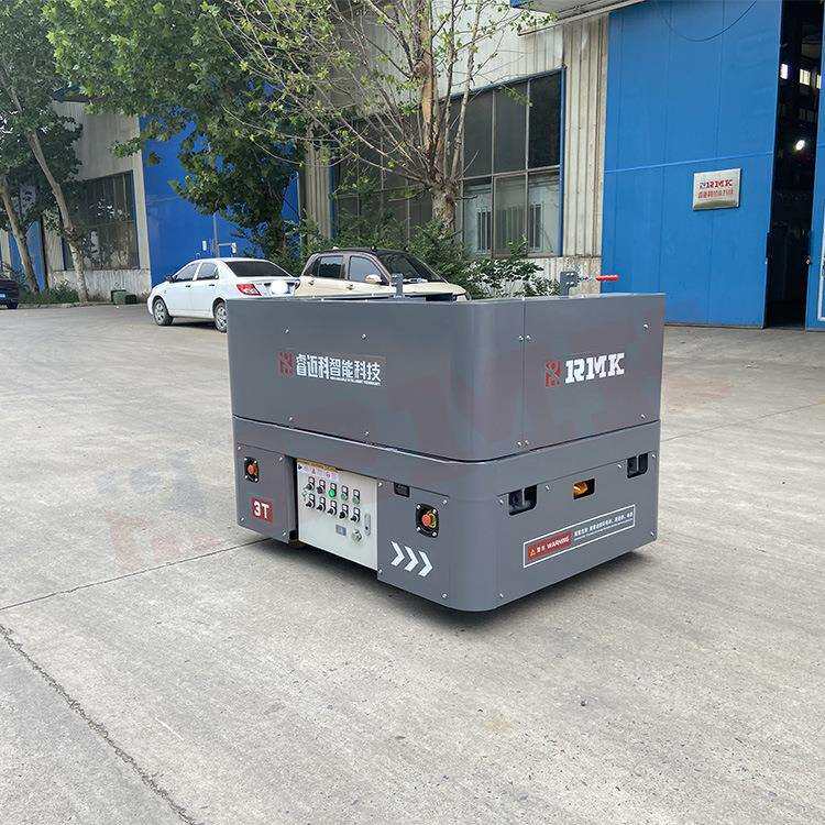 厂区无轨搬运平板车舵轮转弯全向搬运车车间载重物料搬运电动车
