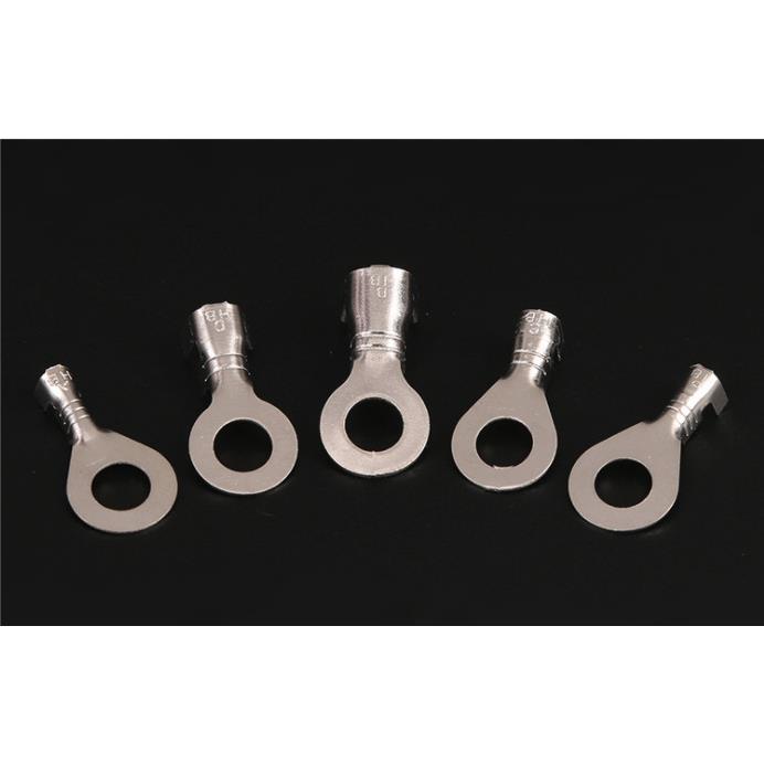 6.圆形接线片J41-AMH6DB接线片端子2线冷压端子接线鼻接耳2000只