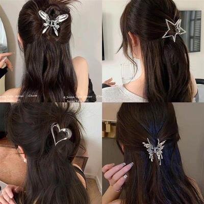 Butterfly claw girl back of head sweet cool hairpin girl发夹
