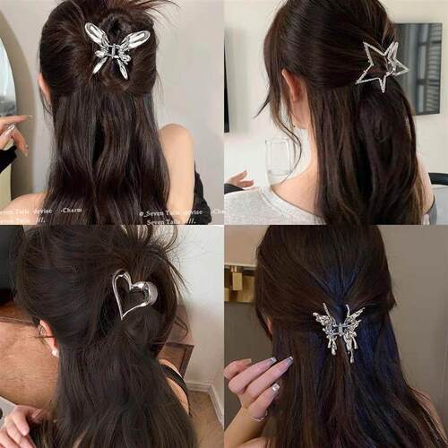 Butterfly claw girl back of head sweet cool hairpin girl发夹