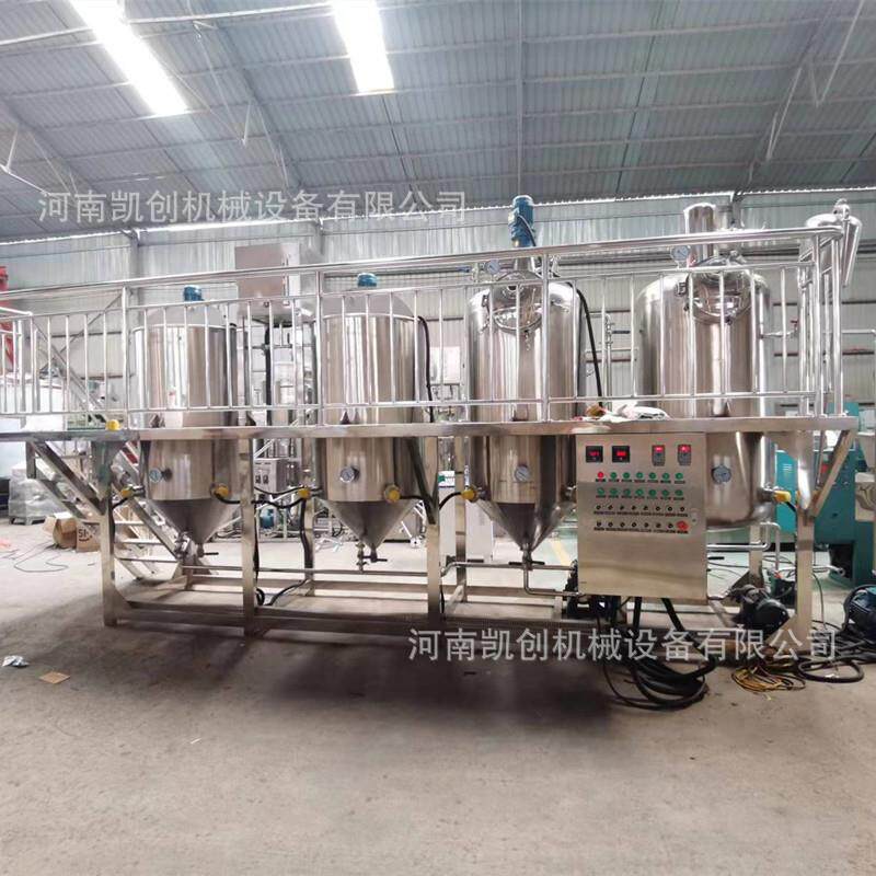 加桃油 脱磷脱酸精炼罐核棕TGX榈茶籽毛油精炼机食用油精炼工生产