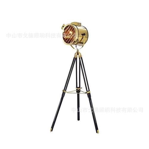 网红创意简约客厅落地灯摄影棚探照直播补光三脚架落地灯台灯吊灯
