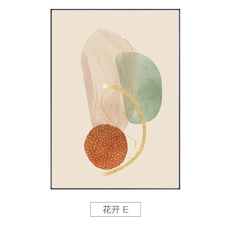 定做酒店挂画暖花现简约风格客厅装饰画抽象花朵玄关酒店壁画
