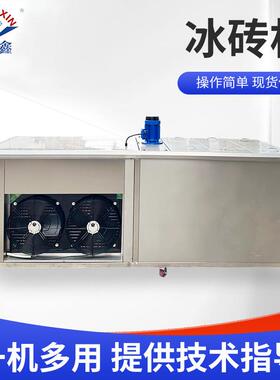 1T18块10KG冰砖机工业商用生鲜加工奶茶咖啡店保鲜车间降温制冰机