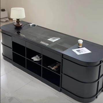 收银柜台吧台前台接待台服装店柜台桌店铺小型现代展示中岛台流水