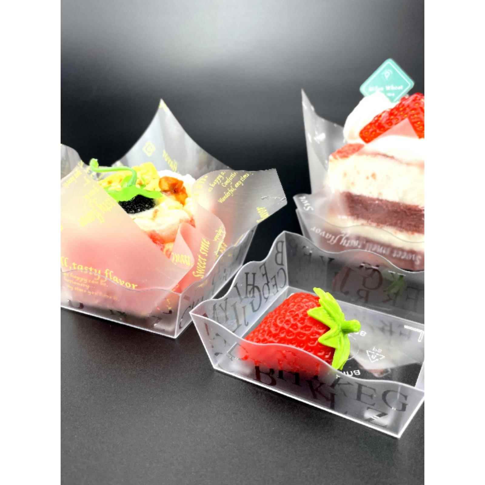 方形塑料慕斯蛋糕托盘 烘焙蛋糕小西点便当切件底托垫片 包装盒子