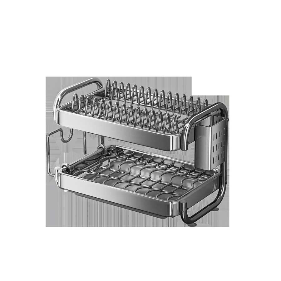 家用不锈钢厨房置物架碗碟碗盘沥水架放碗架碗筷收纳盒碗柜