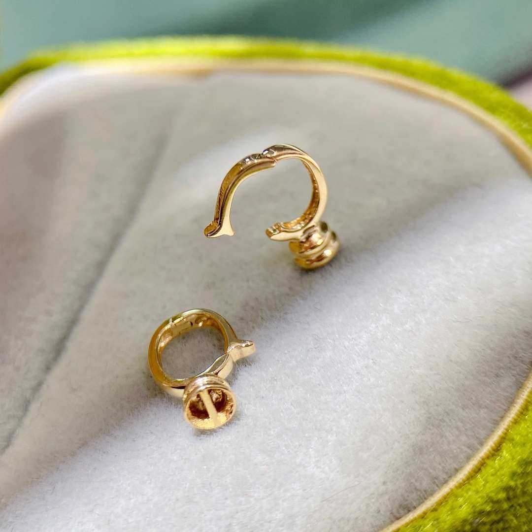 18K金万能吊坠空托精致万能扣diy配件珍珠AU750手工百搭简约百搭,珠宝/钻石/翡翠,其他,淘宝优惠券,粉丝福利购,淘宝优惠卷