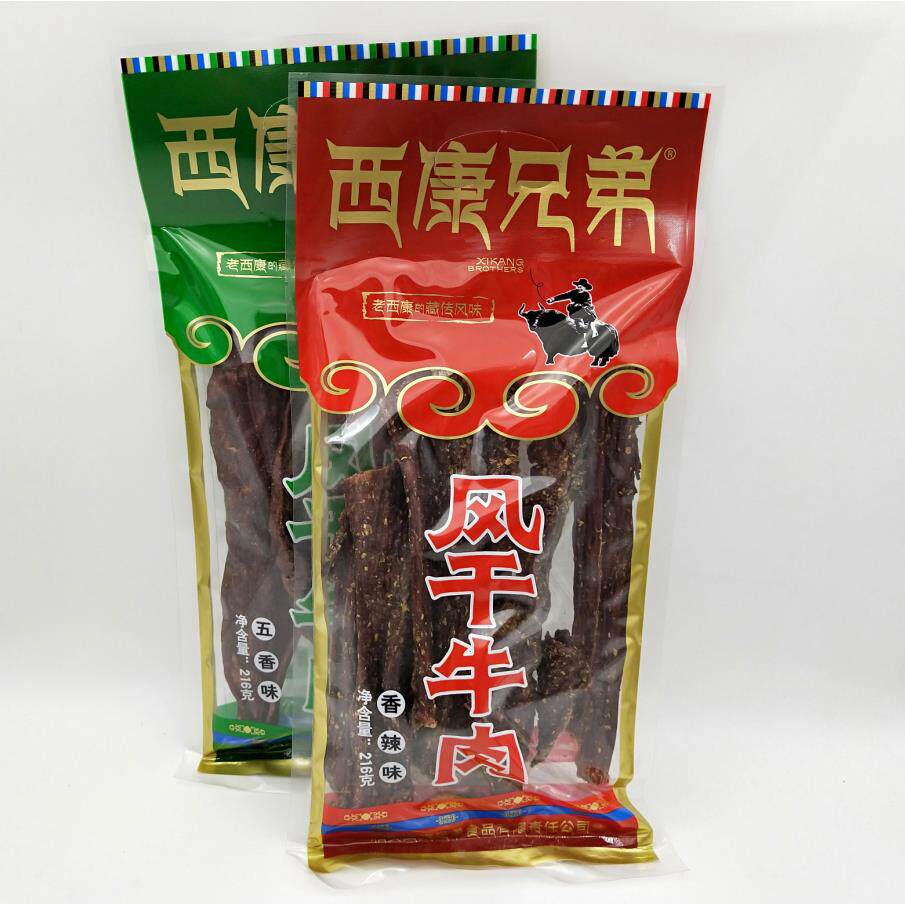 四川西康兄弟风干牛肉158g四川特产五香麻辣风干牛肉干巴休闲零食