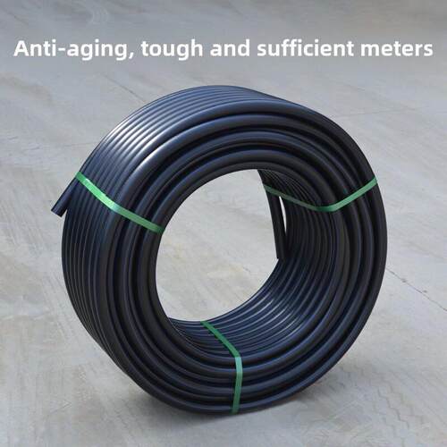 Pe饮用水管20253240 50 63 75黑色盘管4分钟6分钟1英寸饮用水管硬