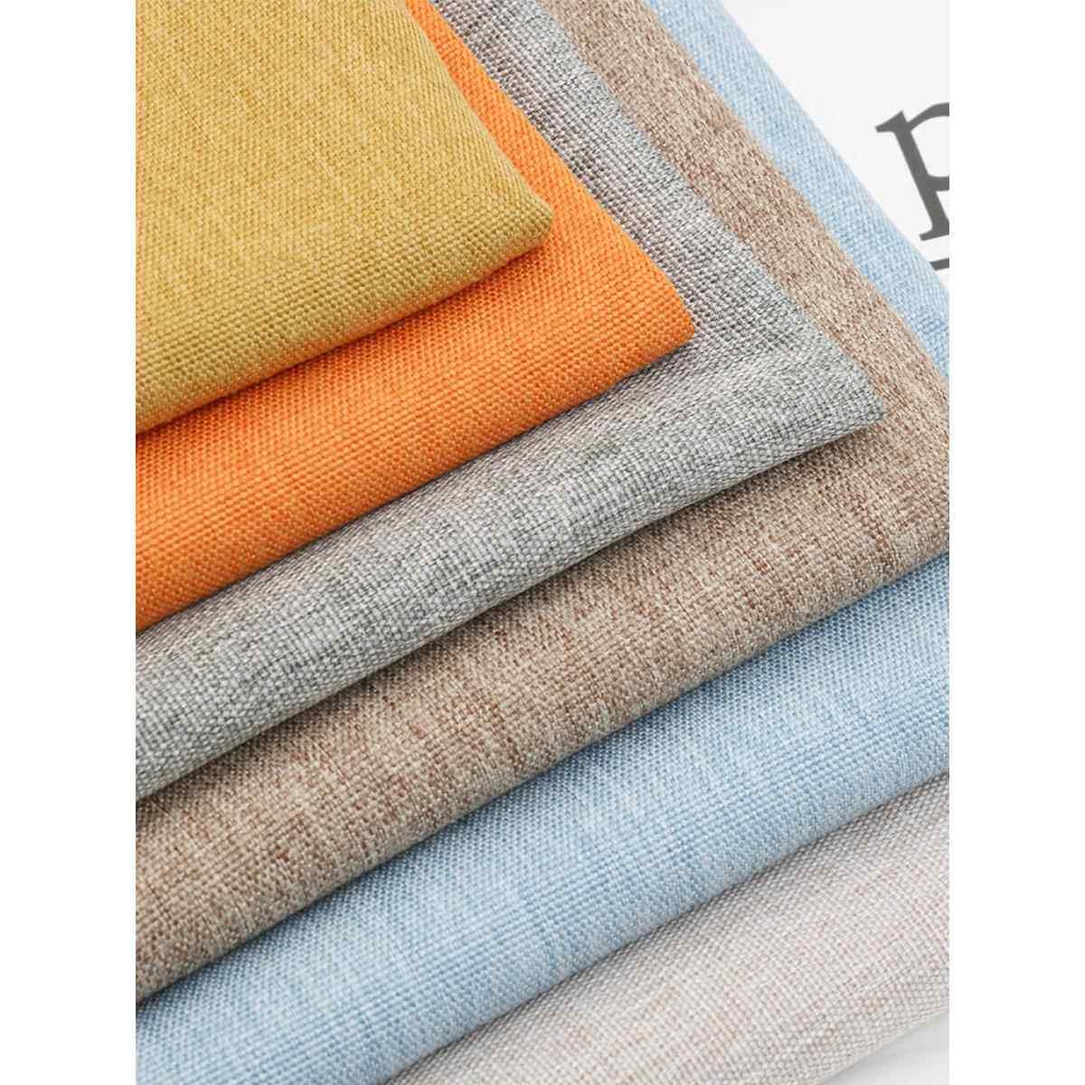 2.8米宽幅纯色沙发仿棉麻布料防尘抱枕套窗帘桌布加厚面料自己做