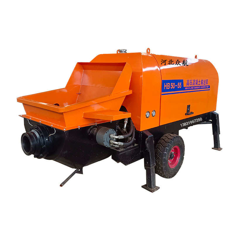 混凝土混凝土上料二次浆浇筑石砂式斜结构输送泵机小型细输送泵