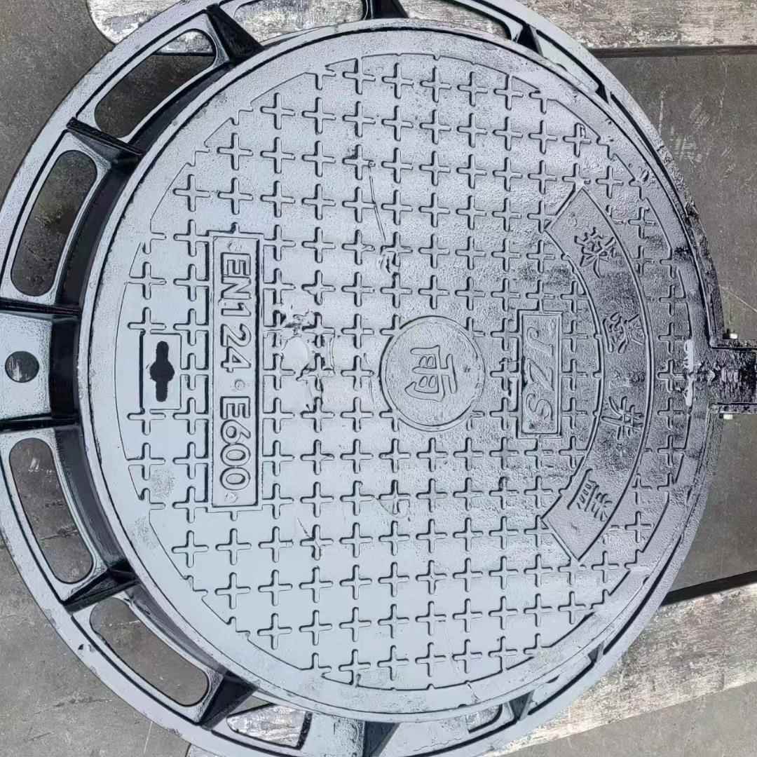 球墨电井4盖交通设备圆形井盖重井型污排铸铁圆形井盖力盖