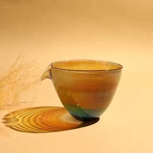 匀硅高公道彩茶器杯海炫批发玻璃厂家杯分鹰嘴透亮七彩硼高茶