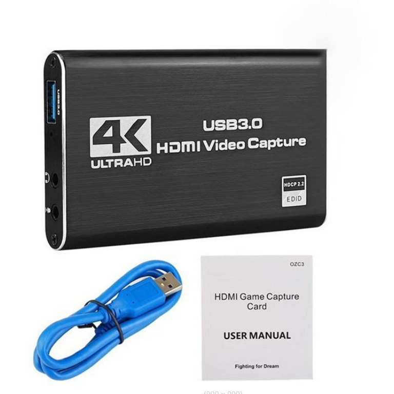 MS2131采集卡带环出USB3.0视频采集卡4K采集器监控直播HDMI高清