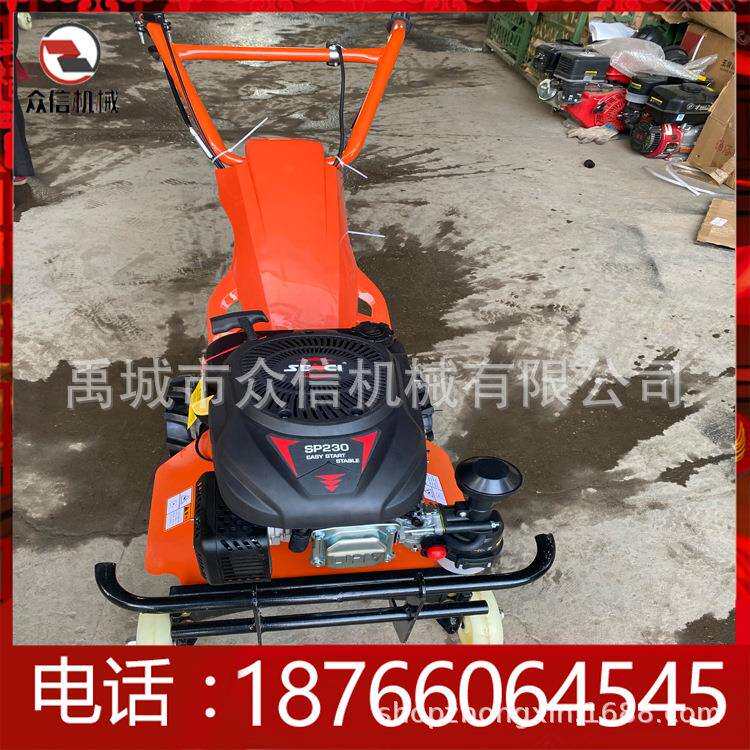 新款农用手推式割草机家用小型割稻松土田园多功能割草机除草机
