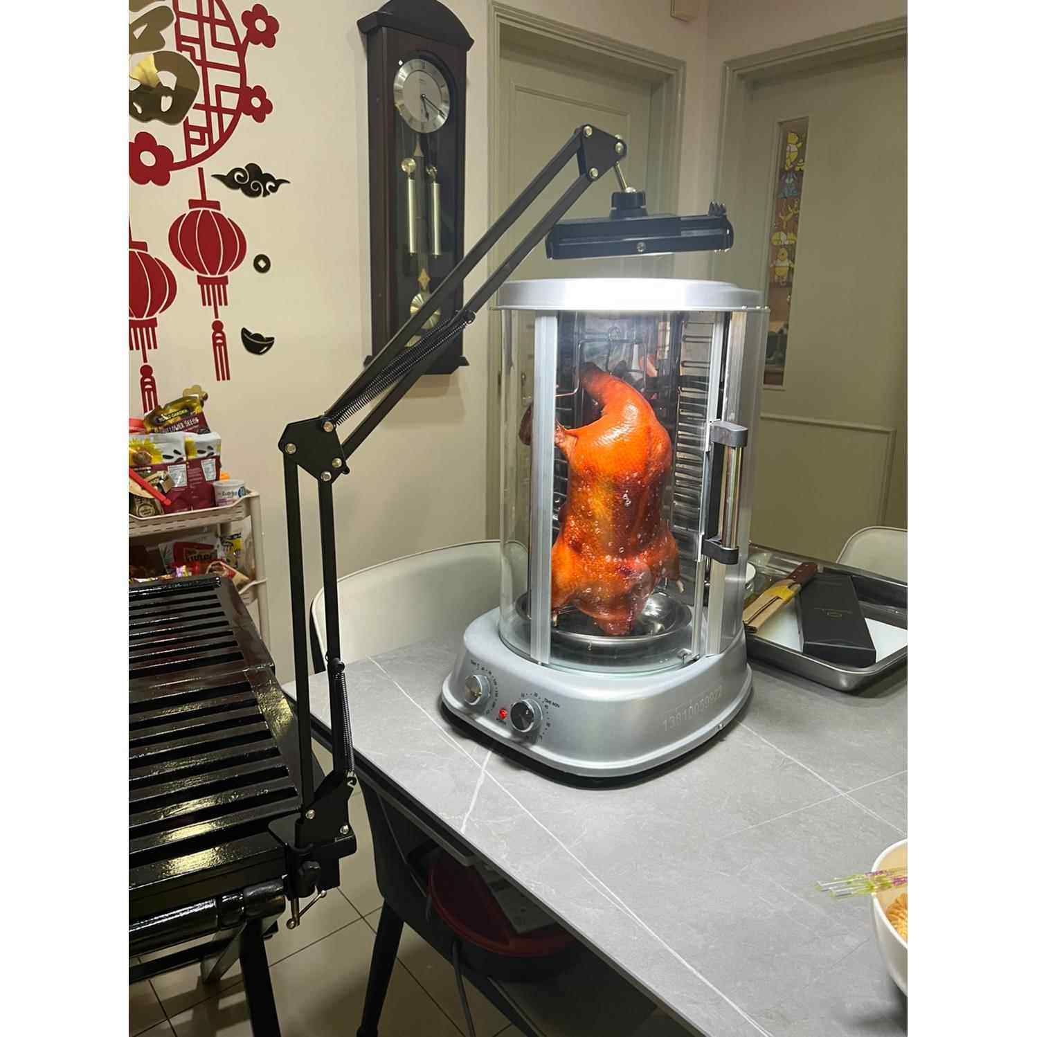 全金属无烟旋转叉烧烤鸭炉烤肉玻璃门一体专用摆摊商用家用烤鸡炉,厨房/烹饪用具,烧烤炉,淘宝优惠券,粉丝福利购,淘宝优惠卷