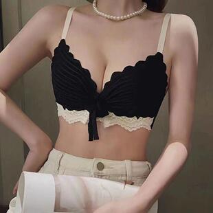 新款直销日系甜美无钢圈少女内衣套装聚拢美背防下垂收副乳学生文